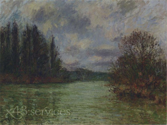 Gustave Loiseau - Bei dem Oise Fluss - By the Oise River 3 - zum Schließen ins Bild klicken